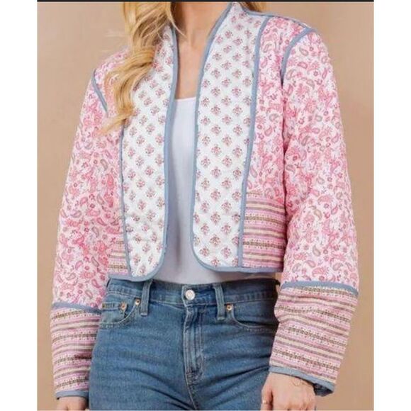 NWOT Sunday Up reversible quilted jacket, Med $98 - Picture 4 of 9